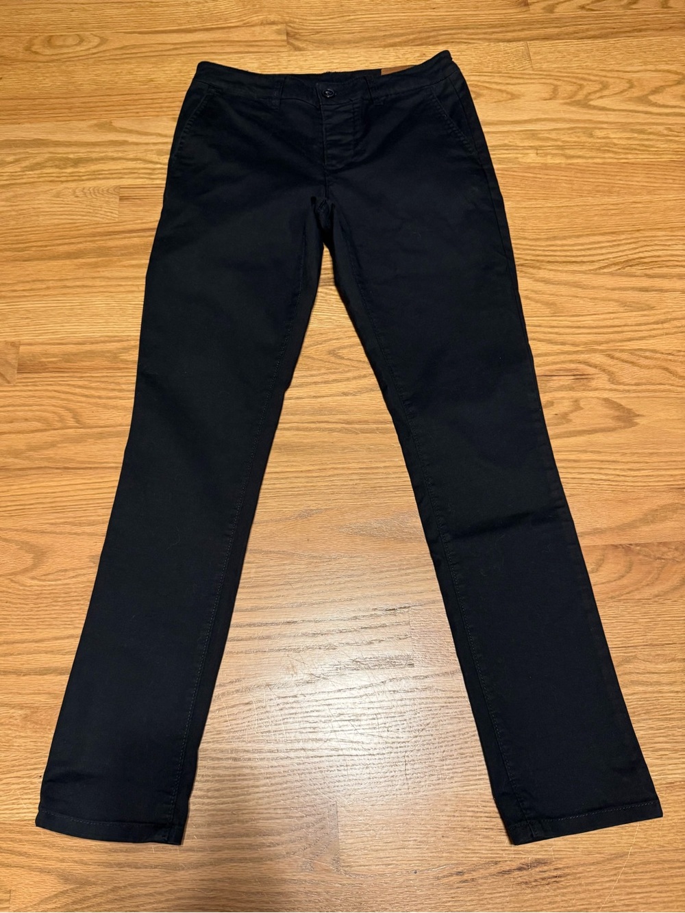ASOS Men's Slim-Fit Dressy Cotton Trousers Button Fly - BLACK (Style 03586176)